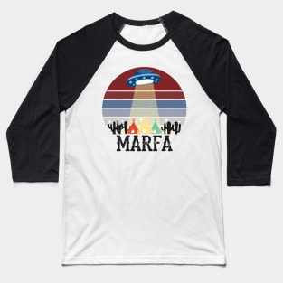 Marfa TX Ghost Lights Festival UFO Texas Art Baseball T-Shirt